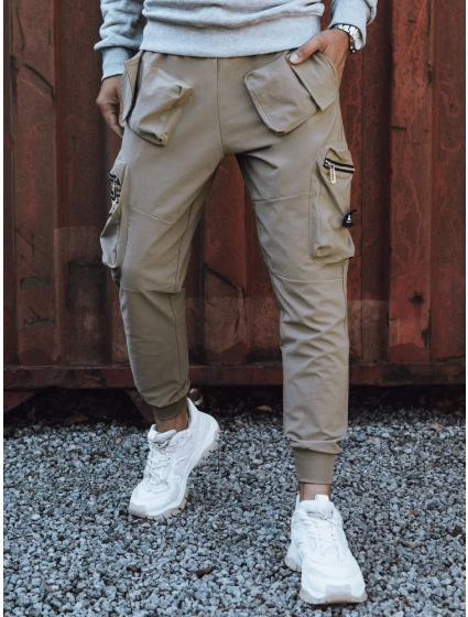 Pánské kalhoty cargo béžové FashionStreet UX4302