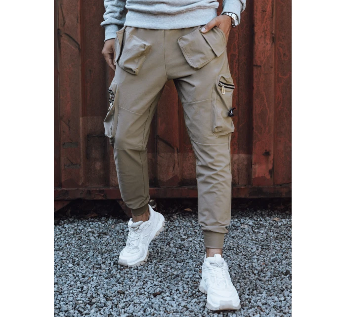 Pánské kalhoty cargo béžové FashionStreet UX4302