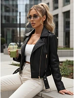 Kurtka damska ramoneska z na czarna model 22084514 - FashionStreet Kurtka damska ramoneska z na czarna model 22084514 - FashionStreet