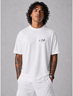 koszulka męska oversize z nadrukiem biała model 22212332 - FashionStreet koszulka męska oversize z nadrukiem biała model 22212332 - FashionStreet