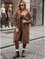 Bawełniany płaszcz damski z kapturem model 22594300 - FashionStreet Bawełniany płaszcz damski z kapturem model 22594300 - FashionStreet