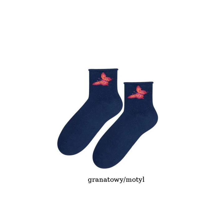 Vzorované netlačící ponožky Steven art.099 35-40