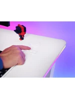 Herní stůl TRUST GXT 709W LUMINUS RGB WHITE