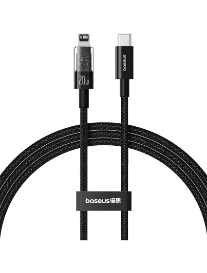 Kabel Baseus Gem USB C-IP 20W 1m (černý)