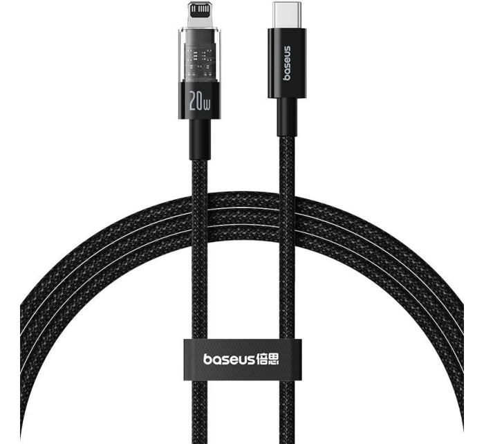 Kabel Baseus Gem USB C-IP 20W 1m (černý)