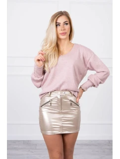 Sukně s ozdobnými model 21752974 béžová - K-Fashion