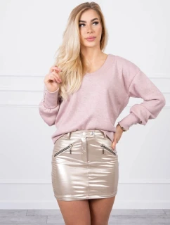 Sukně s ozdobnými model 21752974 béžová - K-Fashion