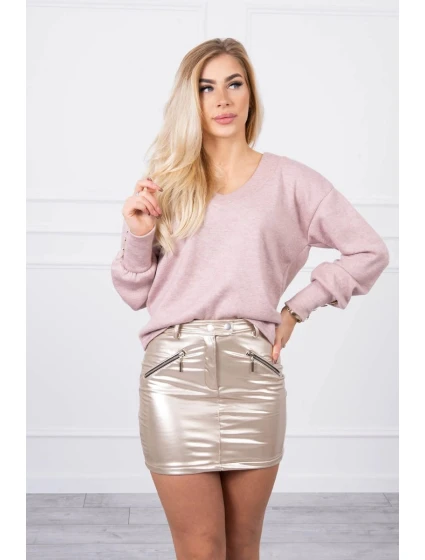 Sukně s ozdobnými model 21752974 béžová - K-Fashion