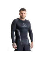 Rashguard šedý s dlouhým rukávem a logem DBX Bushido