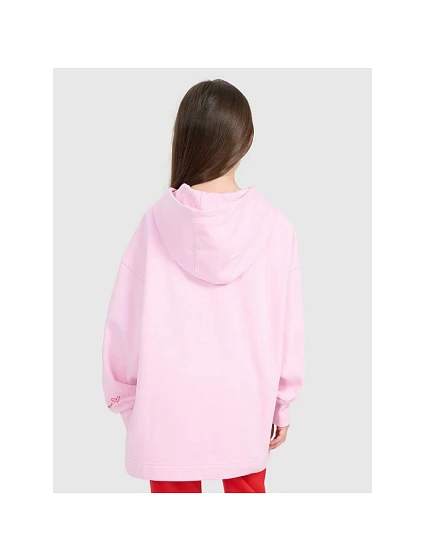 Dívčí mikina oversize s kapucí model 21815700 - 4F Dívčí mikina oversize s kapucí model 21815700 - 4F