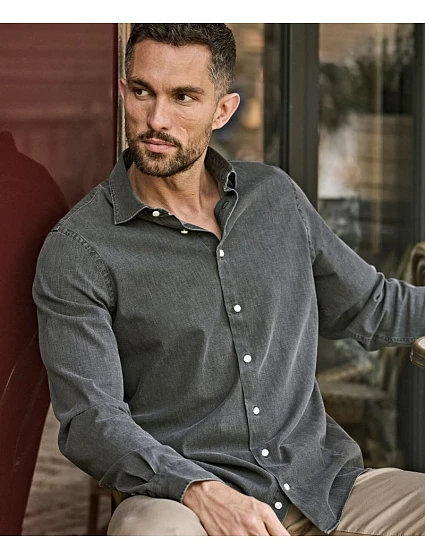 TJ Denim košile s dlouhým rukávem 18. blue denim model 22464981 - Tee Jays TJ Denim košile s dlouhým rukávem 18. blue denim model 22464981 - Tee Jays
