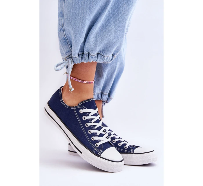 Klasické nízké dámské tenisky námořnická modrá Vegas Klasické nízké dámské tenisky námořnická modrá Vegas