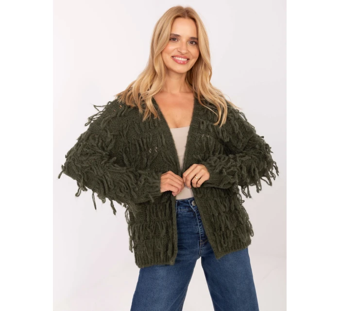 Sweter MI SW model 21309906 khaki - FPrice Sweter MI SW model 21309906 khaki - FPrice