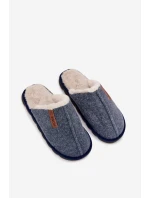 Pánské chlupaté papuče – tmavě modré Darielle Pánské chlupaté papuče – tmavě modré Darielle