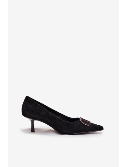 Dámské lodičky s dekorativním detailem Amelora – černé Dámské lodičky s dekorativním detailem Amelora – černé