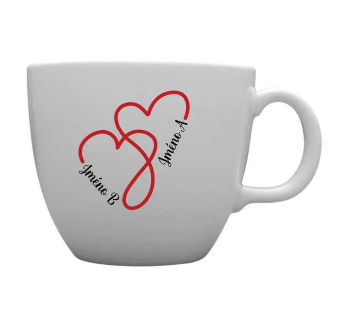 Personalizovaný MEGA XXL keramický hrnek 1000 ml pro zamilované