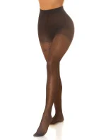 Dámské sexy punčocháče s puntíky model 21069638 černé - Koucla