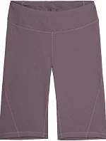 Dámské šortky 4FAW23TFSHF300 82S šedofialové - 4F