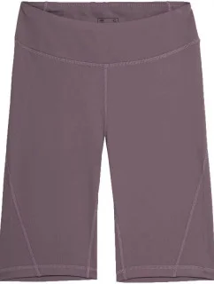 Dámské šortky 4FAW23TFSHF300 82S šedofialové - 4F