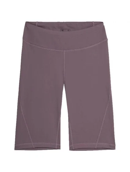 Dámské šortky 4FAW23TFSHF300 82S šedofialové - 4F