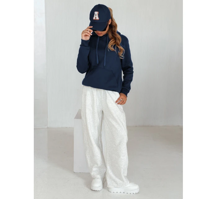 Dámská mikina s kapucí BASIC navy blue BY0561