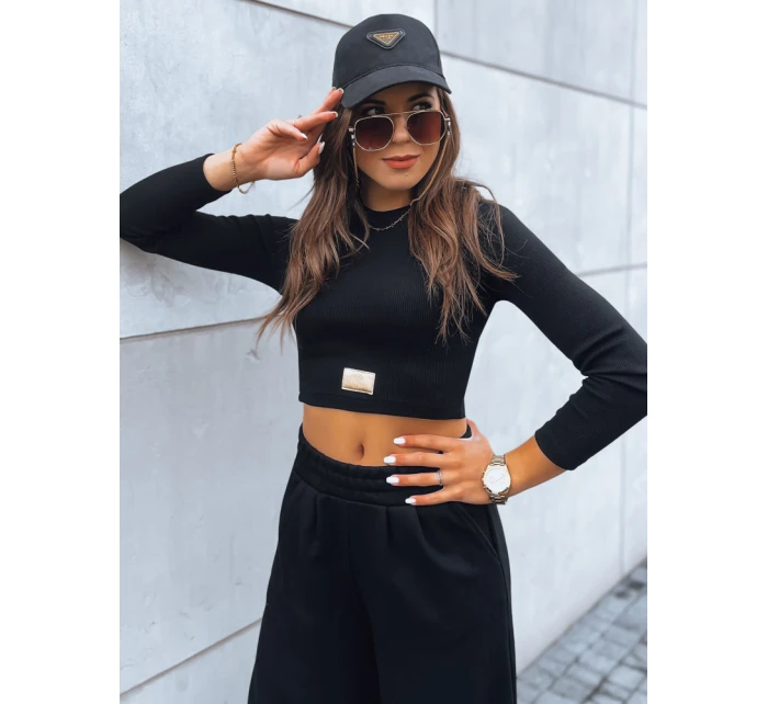 Dámský komplet širokých kalhot a topu ASTRAL ALLURE black FashionStreet AY0920