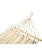 ZAHRADNÍ HOUPACÍ SÍŤ PRO 1 OSOBU 200X100CM S TYČÍ A STŘAPCI MIAMI ECRU