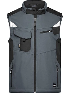 Daiber JN 845 Pracovní vesta - Strong 02.0845 carbon/black