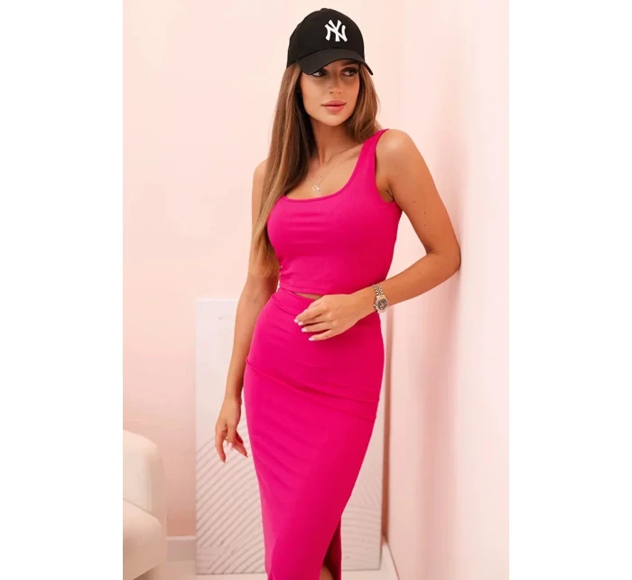 Dámský top a model 21335172 sukně fuchsie - K-Fashion Dámský top a model 21335172 sukně fuchsie - K-Fashion