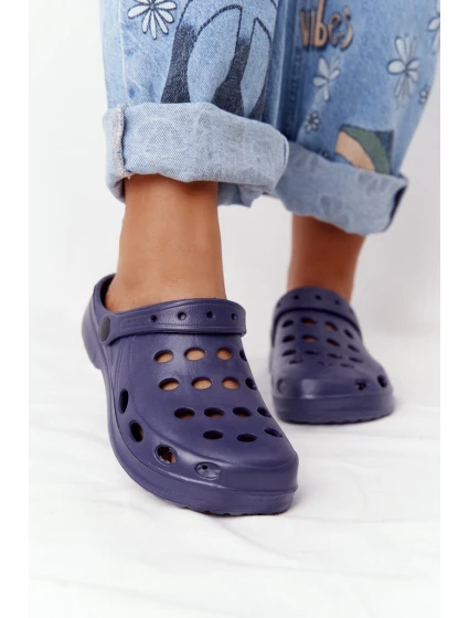 Dámské Nazouváky Tmavě Modré Pěnové Crocsy EVA Dámské Nazouváky Tmavě Modré Pěnové Crocsy EVA