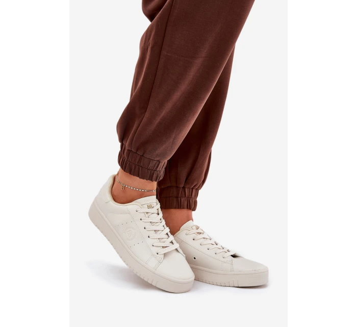 Nízké Dámské Tenisky Z Eko Kůže Big Star model 21686472 Béžové - Big Star Shoes
