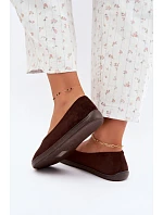 Dámské baleríny barefoot čokoládové Hollin Dámské baleríny barefoot čokoládové Hollin