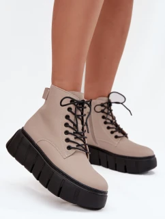 Boty na široké podrážce  model 216833 Step in style