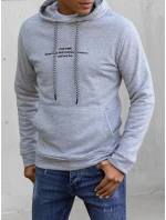 Pánská šedá mikina model 21966791 - Dstreet Pánská šedá mikina model 21966791 - Dstreet