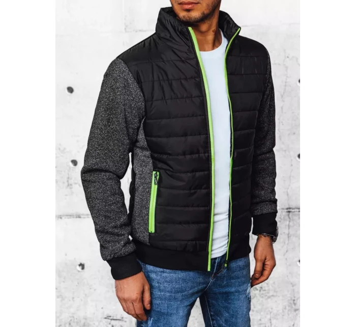 Pánská přechodná prošívaná bunda černá FashionStreet TX4398