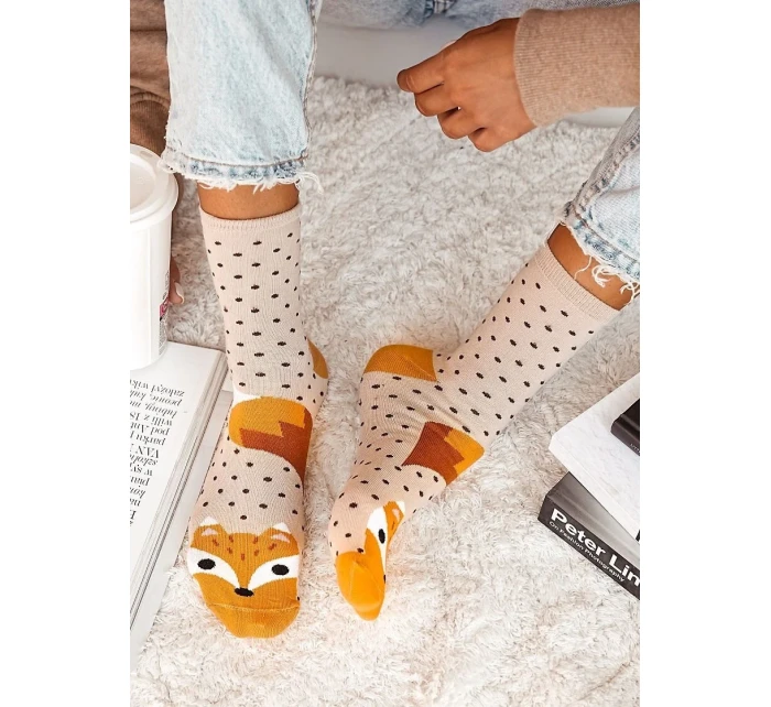 Milena ponožky 0200-124 Fox and Dots 37-41
