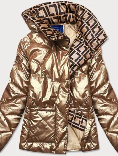 Zlatá dámská bunda s model 15837914 - Ann Gissy