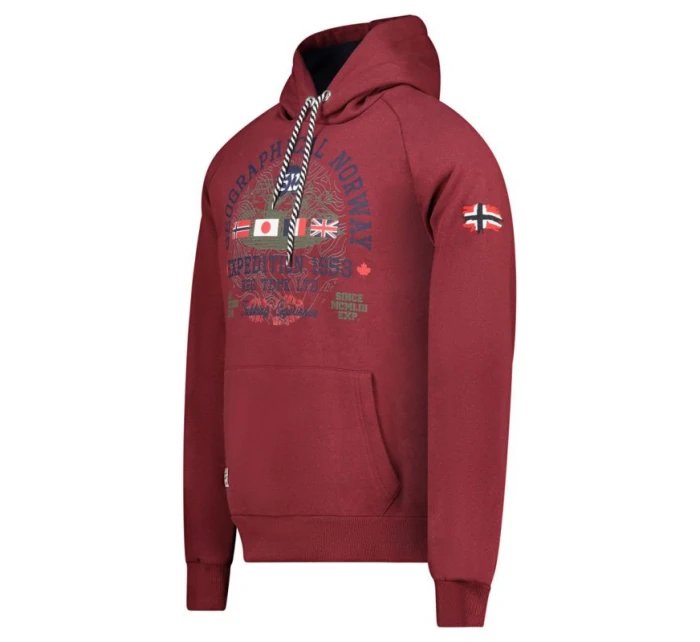Mikina Geographical Norway DB 100 M WZ3006H/GN-Burgundy pánské