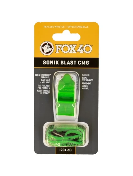 Píšťalka Sonik Blast CMG + zelená šňůra Píšťalka Sonik Blast CMG + zelená šňůra