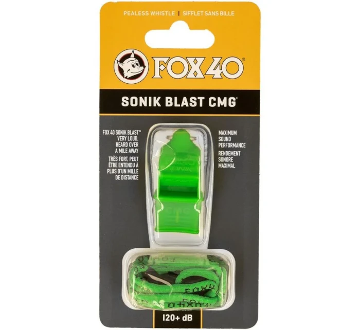 Píšťalka Sonik Blast CMG + zelená šňůra Píšťalka Sonik Blast CMG + zelená šňůra