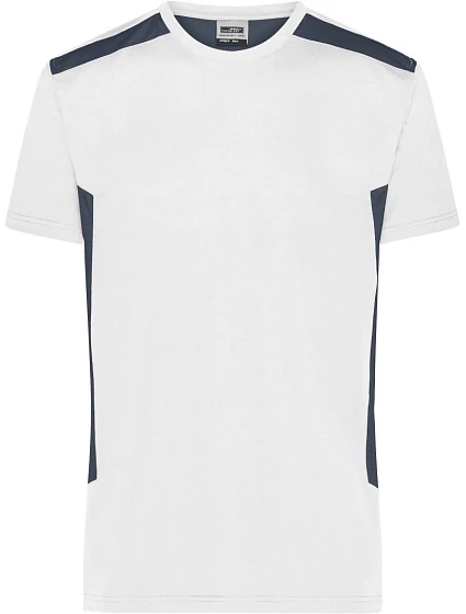 Daiber JN 1824 Pánské pracovní tričko - Strong 02.1824 white/carbon