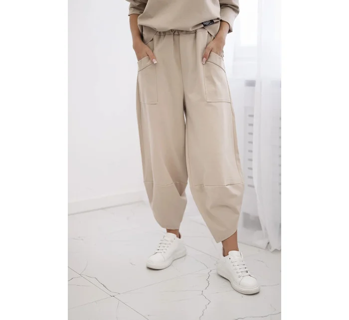 Souprava Punto Milano Winter tepláky + kalhot béžový Souprava Punto Milano Winter tepláky + kalhot béžový