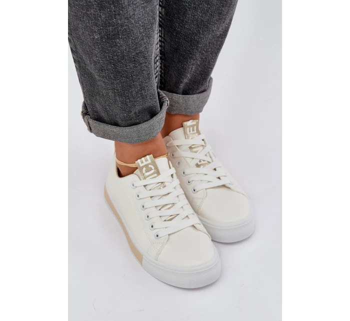 Dámské klasické zlaté tenisky model 21684893 - Boto Dámské klasické zlaté tenisky model 21684893 - Boto