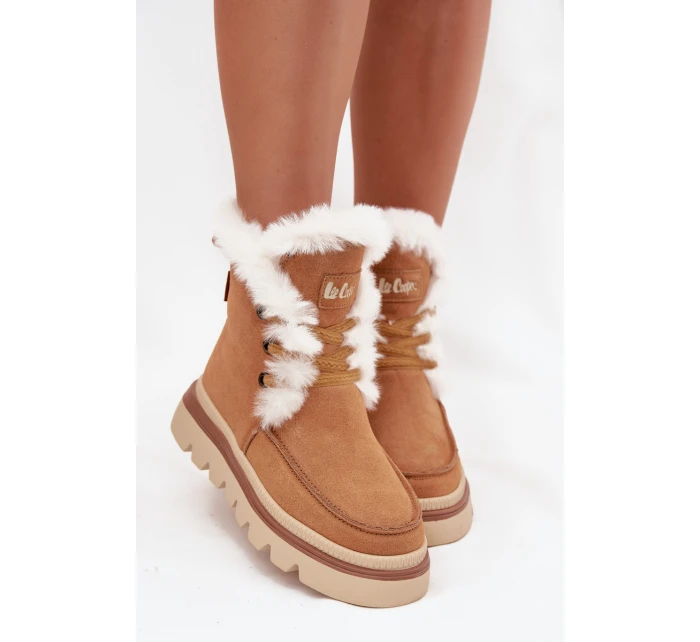 Dámské zimní boty z přírodního semiše Lee Cooper LCJ-25-01-3738 Camel Dámské zimní boty z přírodního semiše Lee Cooper LCJ-25-01-3738 Camel