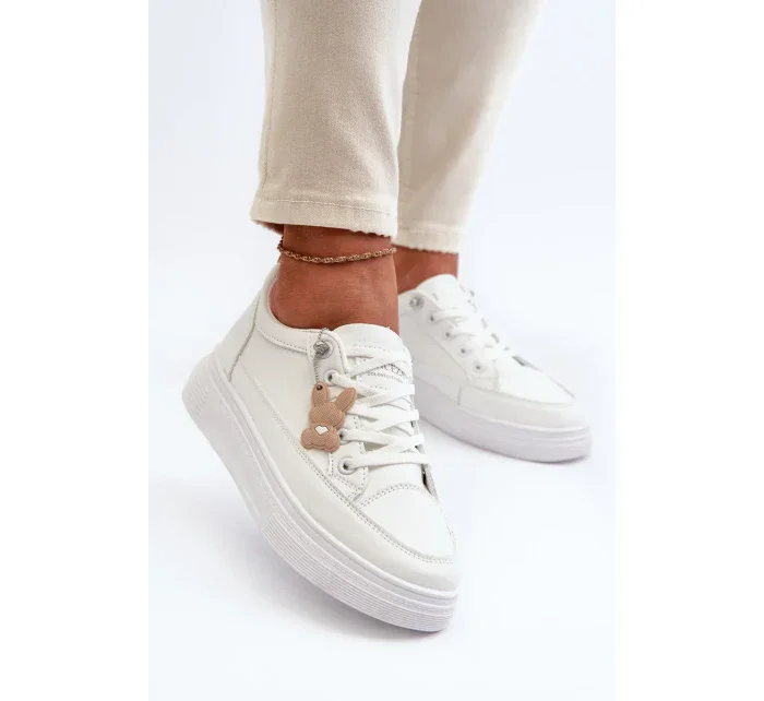 Dámské tenisky Sportovní obuv na platformě s ozdobou, bílá Vinceza Dámské tenisky Sportovní obuv na platformě s ozdobou, bílá Vinceza