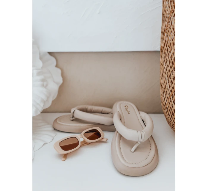 Dámské žabky beige model 21990301 - Dstreet