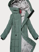 Dámská prošívaná zimní bunda LHD šedozelená (LHD-24572)