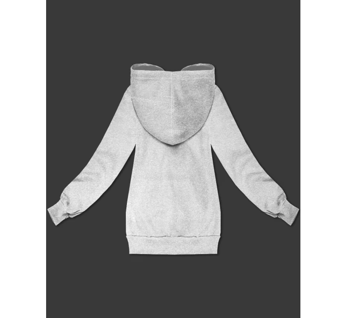 Šedá dámská rozepínací mikina s kapucí S'West (B-12#)