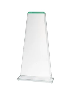 Skleněná trofej s matným podstavcem