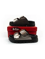 Lee Cooper dámské šněrovací boty stříbrné žabky pohodlné platforma módní dámské